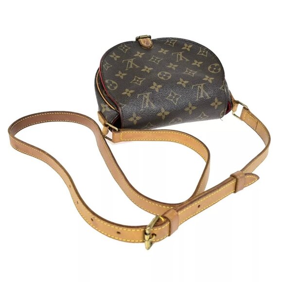 LOUIS VUITTON LV Tambourine Shoulder Bag Monogram Leather Brown - Picture 5 of 16